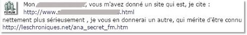 lien sur le Web vers leschroniques.net