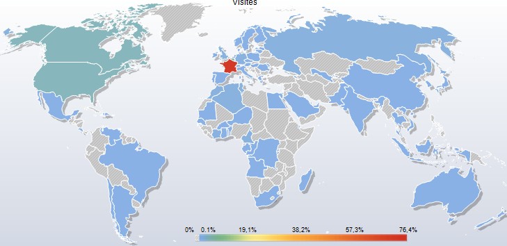 origine des visiteurs en 2011