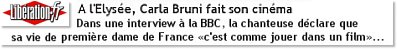 A l'Elysée, Carla Bruni fait son cinéma