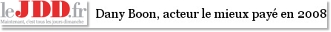 Dany Boon, acteur le mieux payé en 2008