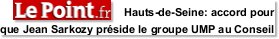 Hauts-de-Seine: accord pour que Jean Sarkozy préside le groupe UMP au Conseil