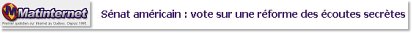 Snat amricain : vote sur une rforme des coutes secrtes