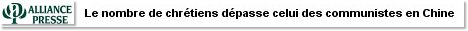 Le nombre de chrétiens dépasse celui des communistes en Chine